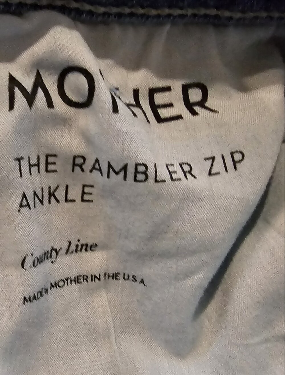 MOTHER The Rambler Zip Ankle Jeans Size 26 High Rise Wide Straight Raw Hem - Picture 5 of 7